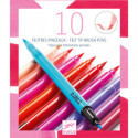 Djeco - 10 felt brushes - sweet