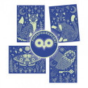 Djeco - Scratch card, At night