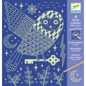 Djeco - Scratch card, At night