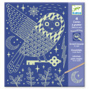 Djeco - Scratch card, At night
