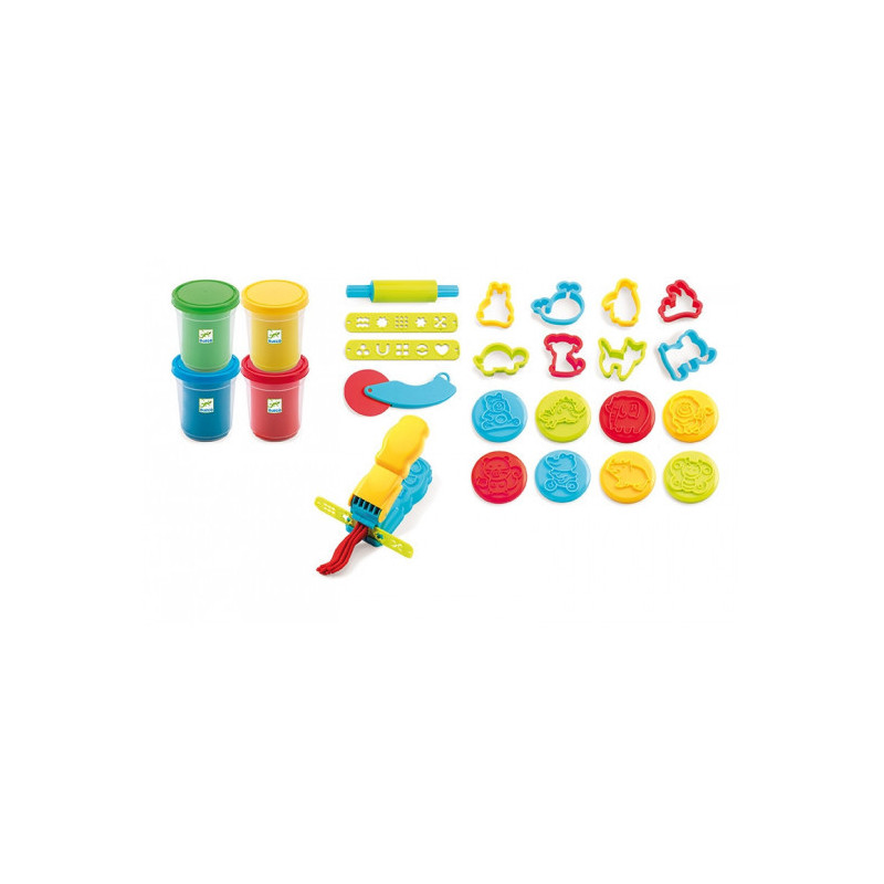 Djeco - 4 tubs and 21 tools
