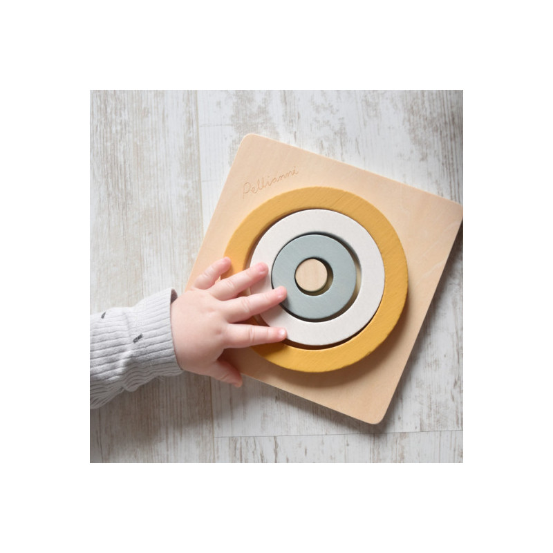 Pellianni - Round Puzzle Mustard