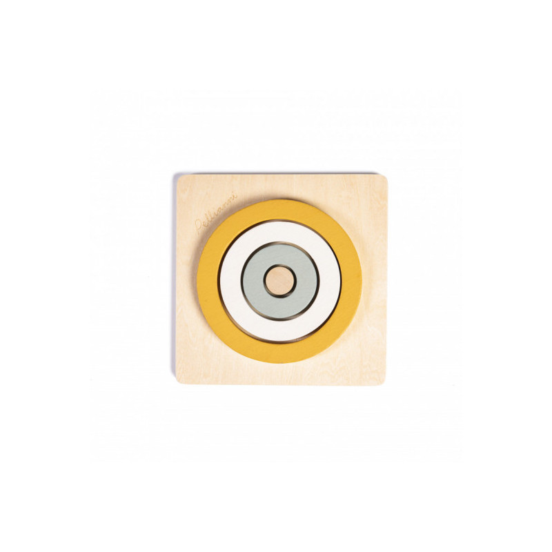 Pellianni - Round Puzzle Mustard