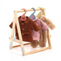 Djeco - Clothes Rack & 3 hangers