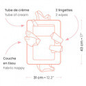 Djeco - Changing bag Blue Fly