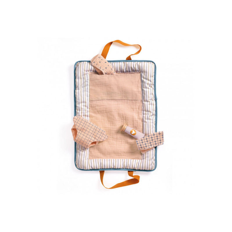 Djeco - Changing bag Blue Fly