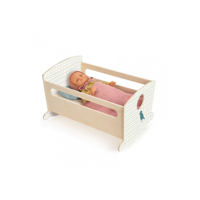 Djeco - Doll Rocking Bed Blue Night