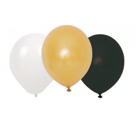Jabadabado -Ballonger svart, vit, guld