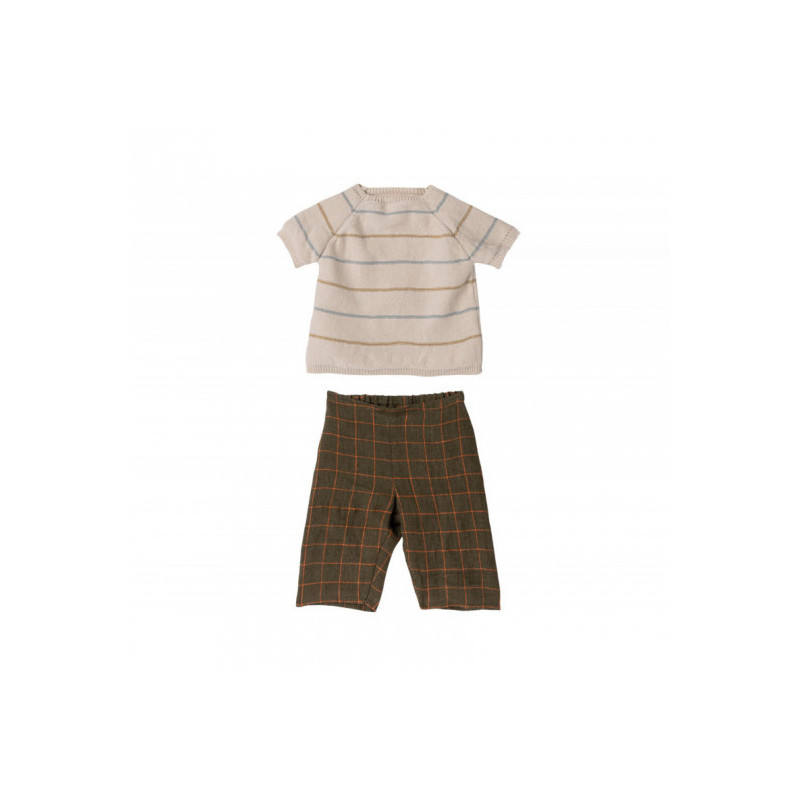 Maileg - Rabbit size 5 , Stickad tröja och shorts