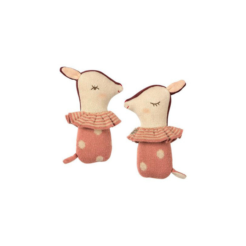 Maileg - Bambi rattle Rose