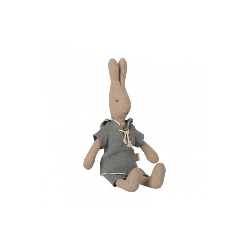 Maileg - Rabbit size 1, Sailor dusty blue