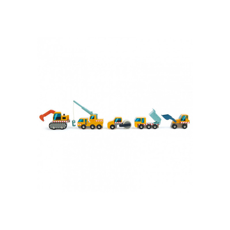 Tender Leaf Toys - Arbetsfordon 5 st