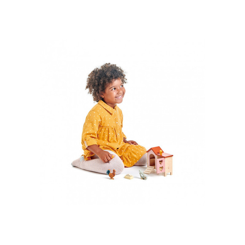 Tender Leaf Toys -  Dockhusdjur höns och hönshus
