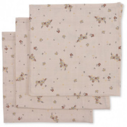 Konges slöjd - 3 pack Muslinfiltar Nostalgie Blush