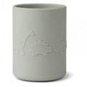 Liewood- Ethan Silikon mugg 4-pack , Dino blue multi mix