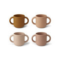 Liewood- Gene Silikon mugg 4-pack , Cat rose multi mix