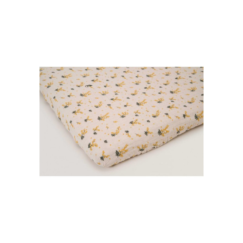 Garbo & Friends - Lakan, Fitted sheet Muslin Mimosa Junior