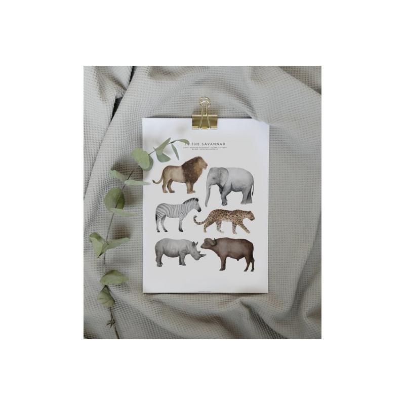 Fashionell - Poster - In the Savannah, 40x50 cm