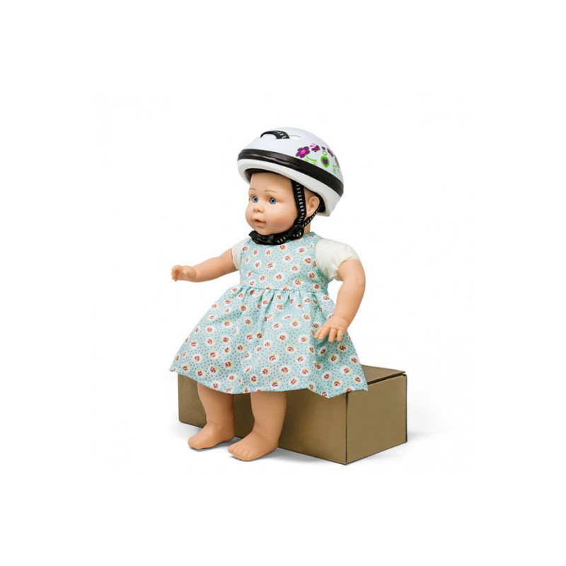 MaMaMeMo - Vit cykelhjälm till dockan