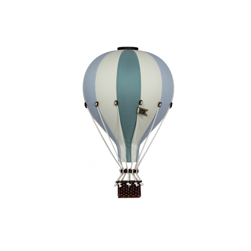 Super Balloon - Luftballong Small gräddvit/ljusblå/mint