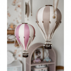 Super Balloon - Luftballong Medium ljusrosa / gräddvit