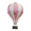 Super Balloon - Luftballong Medium ljusrosa / gräddvit
