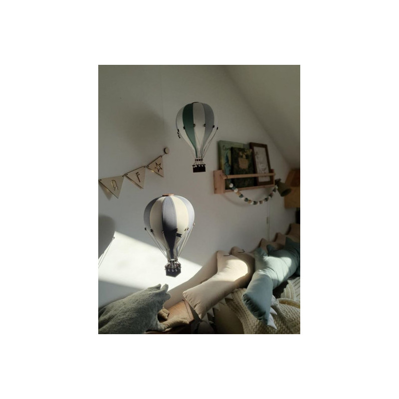 Super Balloon - Luftballong Medium, Gräddvit/ Mörk grå