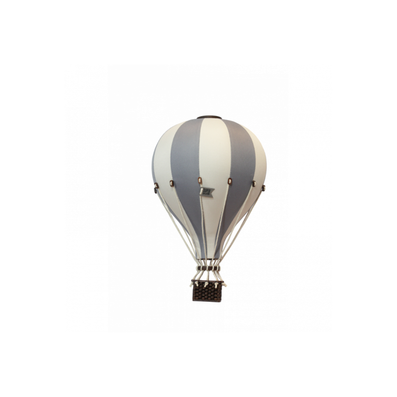 Super Balloon - Luftballong Medium, Gräddvit/ Mörk grå