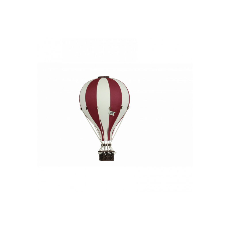 Super Balloon - Luftballong Small vinröd / gräddvit