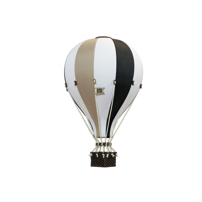 Super Balloon - Luftballong Medium svart / beige