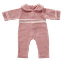 byAstrup - Sparkdräkt stickad rosa 35cm