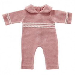 byAstrup - Sparkdräkt stickad rosa 45cm