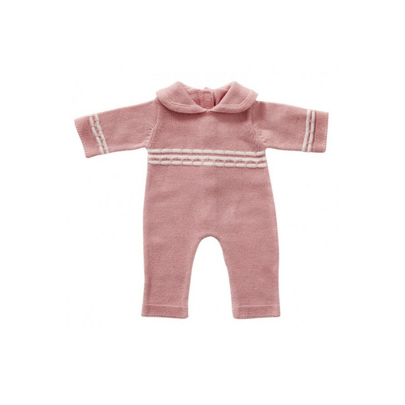 byAstrup - Sparkdräkt stickad rosa 45cm