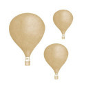 Stickstay - Wallstickers, Ballonger 3-pack Senapsgula