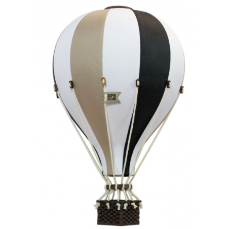 Super Balloon - Luftballong Small svart / vit / beige