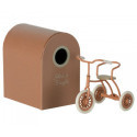 Maileg - Abri à tricycle Mouse, coral