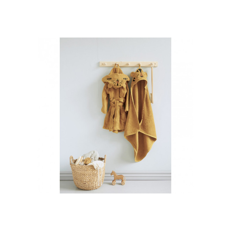 Roommate - Bathrobe - TIGER, ochre (1-2 years)