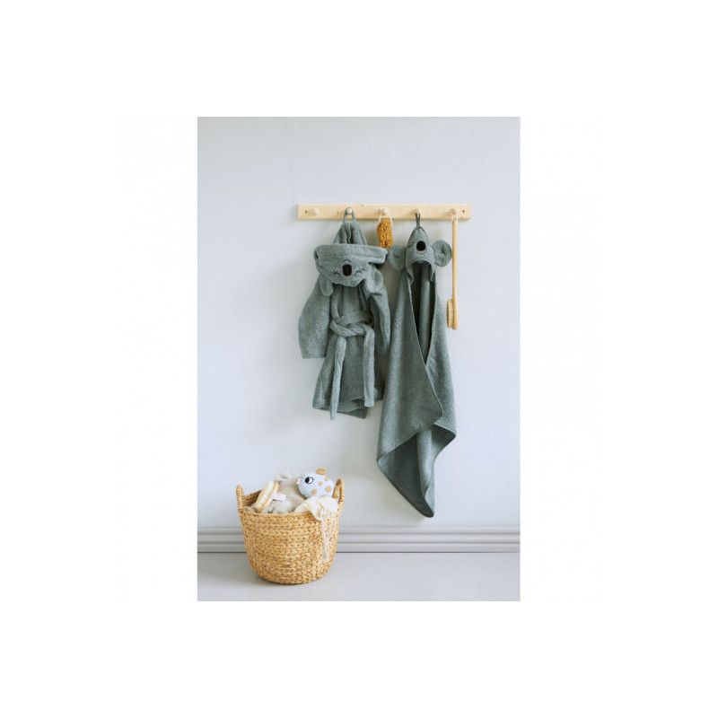 Roommate - Bathrobe - KOALA, sea grey (3-4 years)