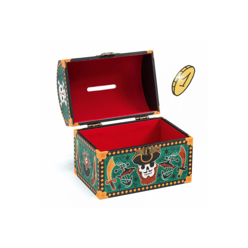 Djeco - Money Box, Pirate