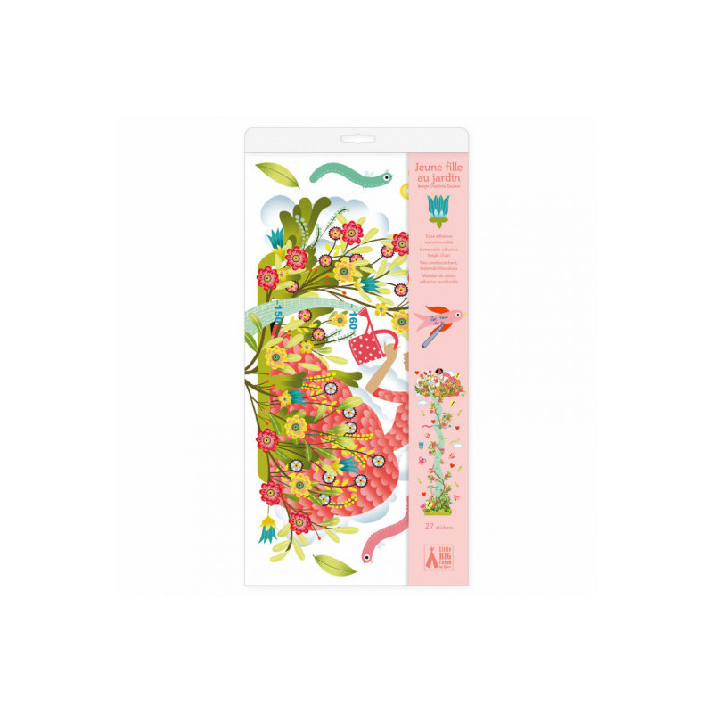 Djeco - Height chart - Young girl in the garden