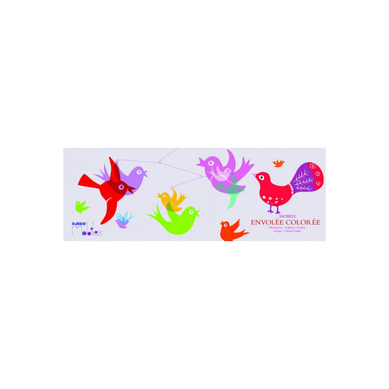 Djeco - Mobile, Colourful flight of fancy