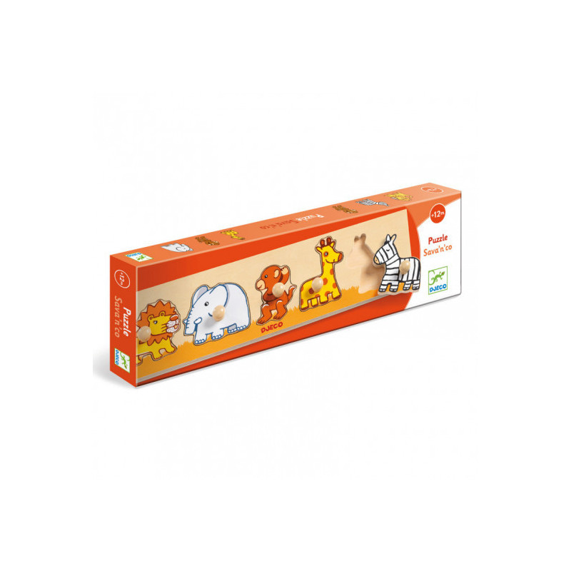 Djeco - Sava'n'co Puzzle, 5 pcs