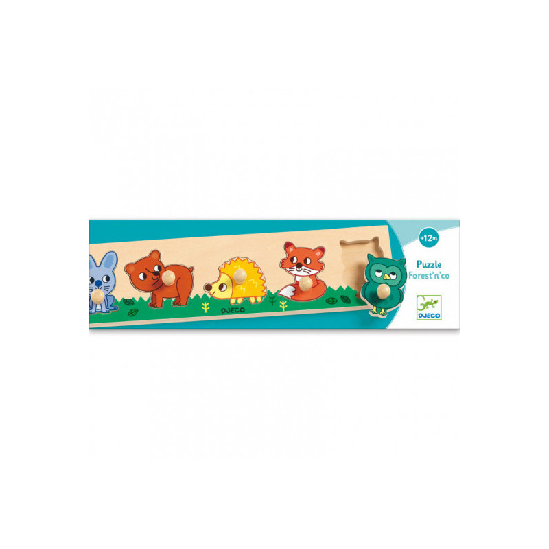 Djeco - Forest'n'co Puzzle, 5 pcs