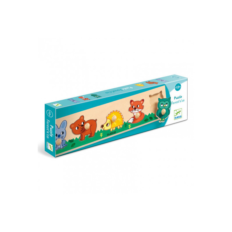 Djeco - Forest'n'co Puzzle, 5 pcs