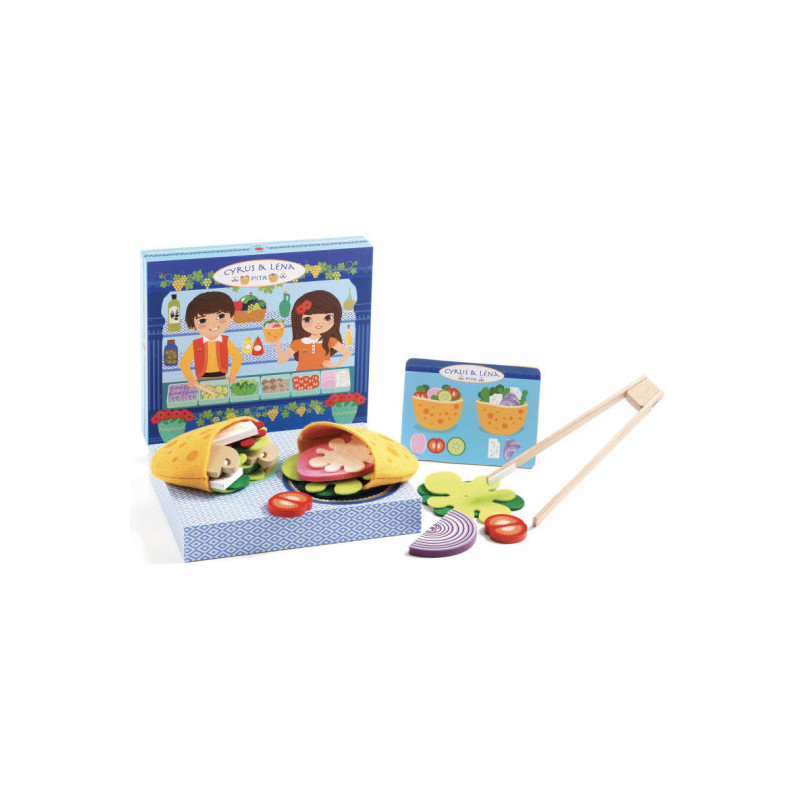 Djeco - Cyrus & Lena - Make pitas with a menu