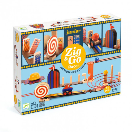 Djeco - Zig & Go Junior - Racer - 51pcs