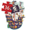 Djeco - The pirate ship - 36 pcs