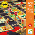 Djeco - Puzzle, The city, 24 pcs