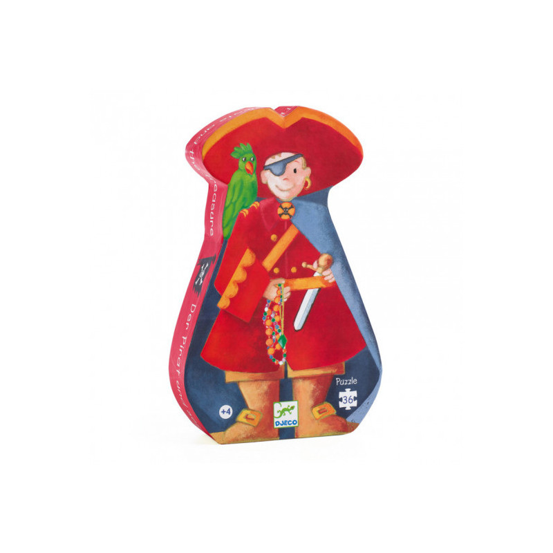 Djeco - Pirate treasure Puzzle,  36 pcs