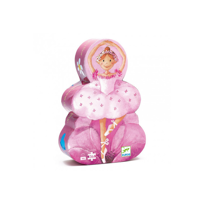 Djeco - Ballerina and flower Puzzle, 36 pcs